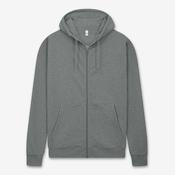 Earth Positive Zip-up Hoodie - Dark Heather - 3XL