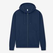 Earth Positive Zip-up Hoodie - French Navy - M