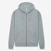 Earth Positive Zip-up Hoodie - Light Heather - L
