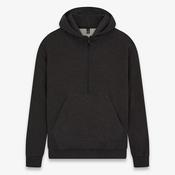 Earth Positive Half-Zip Hoodie - Black Heather - XL