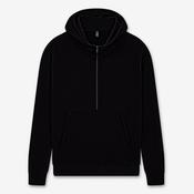 Earth Positive Half Zip Hoodie - Black - XL