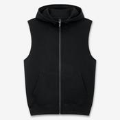 Earth Positive Sleeveless Hoodie - Black - 2XL
