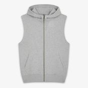 Earth Positive Sleeveless Hoodie - Light Heather - 2XL