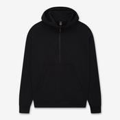 Earth Positive Women's Half-Zip Hoodie - Sueded Black - XS