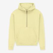 Earth Positive Women's Half-Zip Hoodie - Sueded Pale Lemon - S