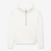 Earth Positive Women's Half-Zip Hoodie - Sueded Off White - S