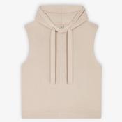 Earth Positive Women's Athleisure Hooded Tank - Sueded Fawn - S