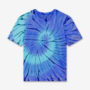 Earth Positive Children's T-shirt - Tie Dye Blue Green - 9-10 Yrs / 134-140 cm