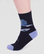 Joules Slouchy Slipper Sock Boots - navy / s