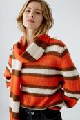 Oui Stripe Scarf - one-size