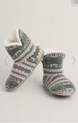 Seasalt Snooze Slippers Booties - Goldfinch Dusky Jade Multi - s image