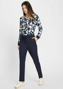Olsen Lisa Straight Women's Navy Blue Pants - Neo Comfort - 34 image