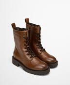Marc O Polo Lace-Up Boots With Inside Zipper - Cognac - 41 image