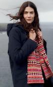 Seasalt Bright Line Fair Isle Scarf - Scillia Aran Multi - one-size