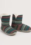 Seasalt Snooze Slipper Booties - Weaving Needle Dark Forage - l