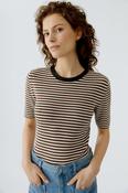 Oui Pullover - Brown White - 36
