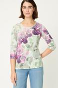 Olsen Edda Blouse - Spring Garden - Electric Fuchsia - 34