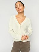 Mos Mosh MMRola Bine V-Neck Knit Cardigan - Ecru - xs
