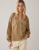 Summum Woman Blouse In Linen-Look Cotton - Beige - 34 image