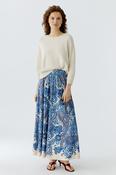 Oui Skirt - Off White Blue - 36