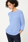 Olsen Henny Sweater with 3/4 sleeves - Riviera Mood - Cloud Blue - 34 image