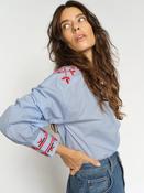 Mos Mosh MMOsmo Stripey Shirt - Brunnera Blue - xs