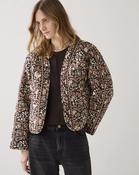 Summum Woman Reversible Kimono Jacket In Block Print - Black - l
