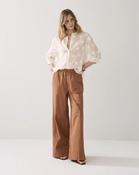 Summum Woman Soft Wide-Leg Trousers - Cinnamon - 38