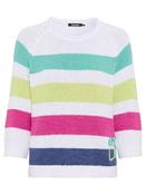 Olsen Henny Women's Sweater with Colorful Stripes – Ciao Amore - 40 image