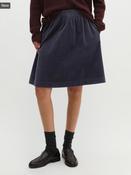 Marc O Polo Corduroy Mini Skirt Flared Made From Cotton Wide Corduroy - Maritime Blue - 34 image