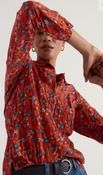 Seasalt Larissa Shirt - Tomato Blooms Cinnamon - uk14 image