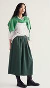 Seasalt Mevagissey Needlecord A-Line Midi Skirt - Light Coppice - uk10 image