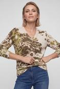 Olsen Beige Henny Women's Sweater with Pattern - Modern Balance - 36 image