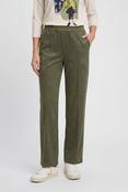 Olsen Mona Straight Women's Olive Soft Jersey Pants - Modern Balance - 40 image