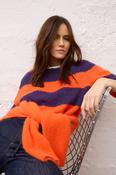 Oui ESMY Pullover - Dark Violett Orange - 36 image