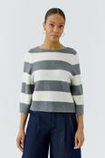Oui Pullover - Cream/ Grey - 40 image
