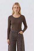 Oui Long Sleeve T-Shirt - Brown - 40 image
