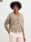 Marc O Polo Relaxed Cardigan - Stone Taupe Melange - m