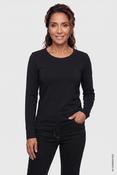 Olsen Edda Women's Black Cotton Long Sleeve Blouse - Boho Chic - 34 image