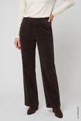 Olsen Anna Wide Women's Brown Corduroy Trousers - Boho Chic - 36 image