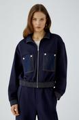 Oui Bomber Jacket - Dark Blue - 40 image