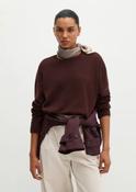 Marc O Polo Sweater Loose Made From Fluffy Lambswool - Black Cherry - xs