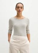 Marc O Polo Regular Striped Longsleeve T-Shirt - Medium Grey - s image