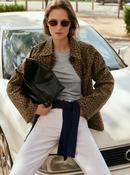 Ese O Ese Camille Reversible  Jacket - Animal  Print - m image