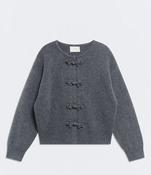 Ese O Ese Greyfield Cardigan - Medium Grey - s image