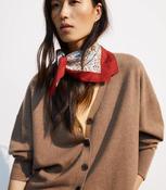 Ese O Ese Cocoon Cardigan - Taupe - m