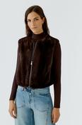 Oui  Fur Free Vest - Chocolate Torte - 40 image