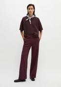 Marc O Polo Jersey Pants Regular Made From Interlock Quality - Black Cherry - 34