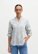Marc O Polo Loose-Fitting Printed Blouse - Light Blue - 42