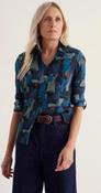 Seasalt Larissa Shirt - Paint Texture Maritime - uk14 image